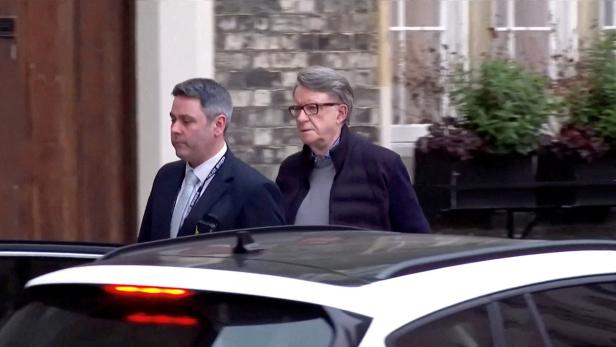 Former British Ambassador to the U.S. Mandelson arrested on suspicion of misconduct in public office, following revelations over his ties to Jeffrey Epstein, in London