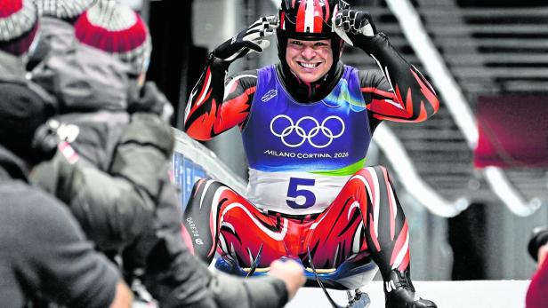 Jonas Müller im Eiskanal von Cortina