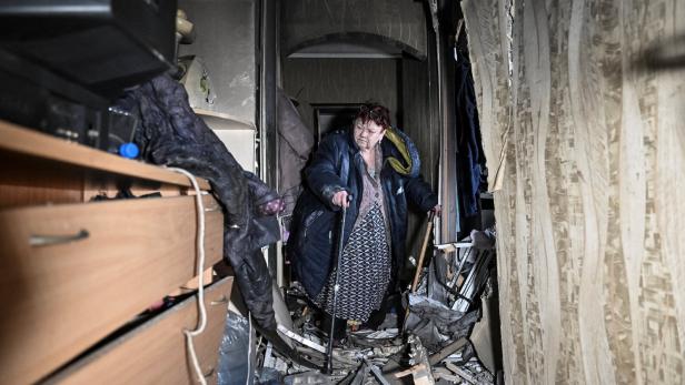 Aftermath of a Russian drone attack in Zaporizhzhia