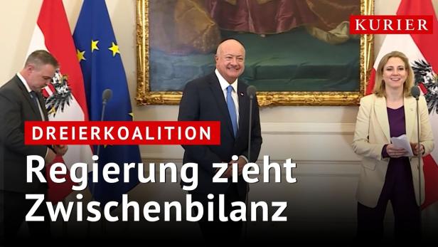 Ein Jahr Dreierkoalition: Regierung zieht positive Bilanz