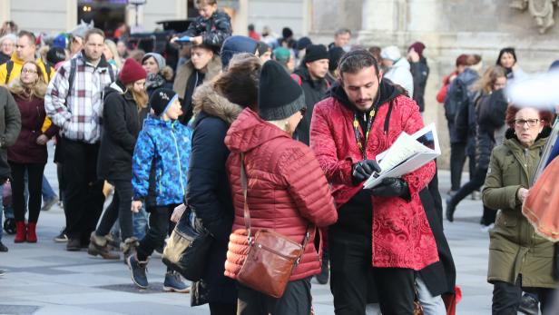 Touristen in Wien