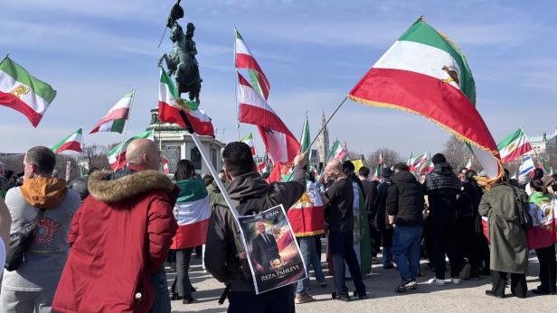 Kundgebung der iranischen Diaspora in Wien
