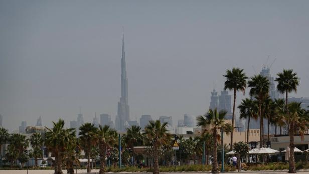 Scenes near Burj Khalifa, after an Iranian attack, following United States and Israel strikes on Iran, in Dubai