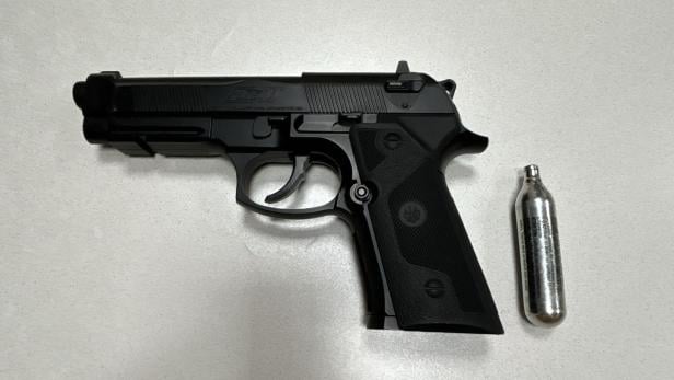 Bankraub haringsee waffe