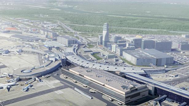 Flughafen Wien Terminal 3 Süderweiterung Rendering