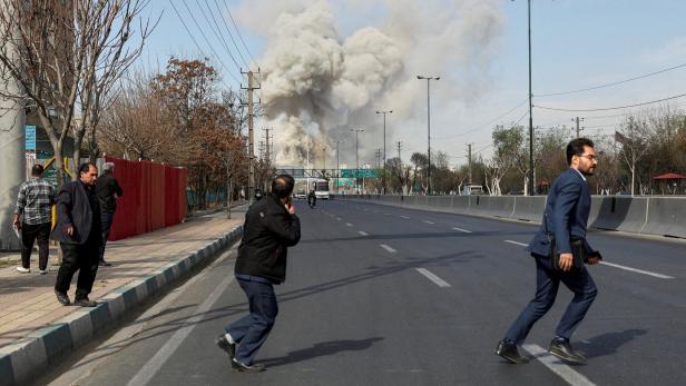 Smoke rises following an explosion, amid the U.S.-Israeli conflict with Iran, in Tehran