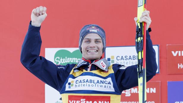 Johannes Lamparter war in diesem Winter Stammgast auf dem Podium