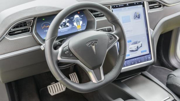 Tesla Model X all-electric crossover SUV interior