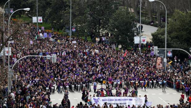 International Women's Day, in Madrid