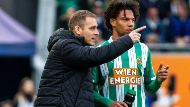 Matchwinner Antiste mit Trainer Hoff Thorup (l.)