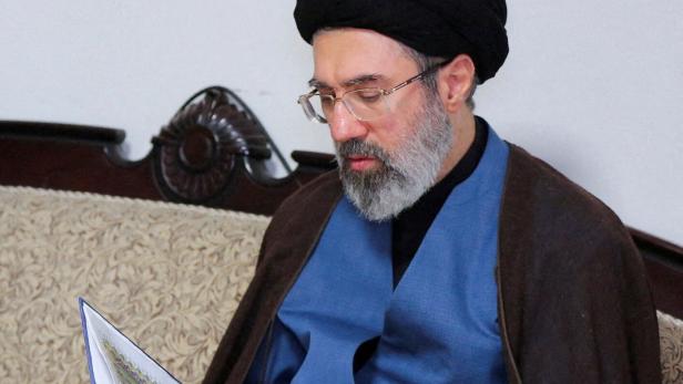 FILE PHOTO: Mojtaba Khamenei visits Hezbollah's office in Tehran