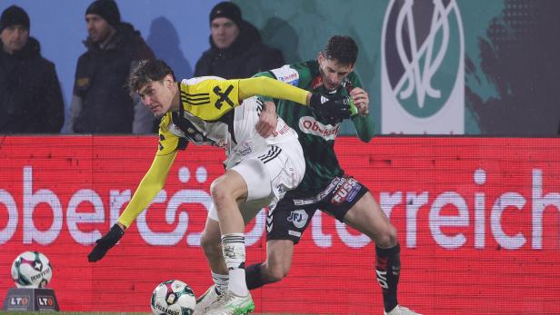 Ried gegen den LASK (l.) im Cup-Halbfinale