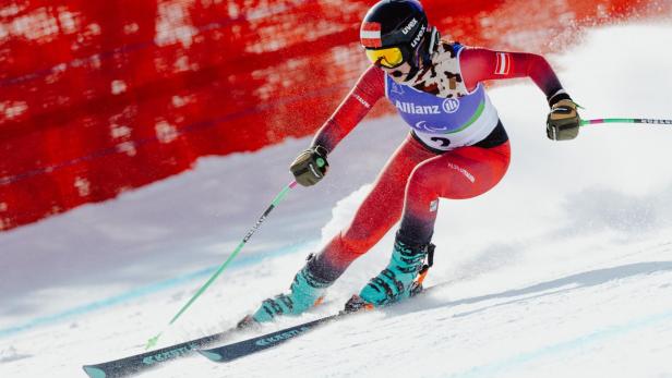 Veronika Aigner auf der Tofana.