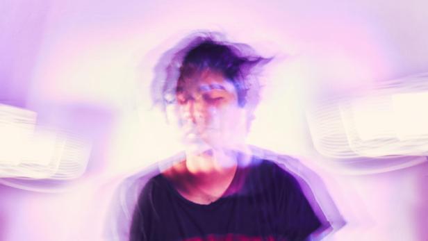 Verschwommenes Bild von Jugendlichen