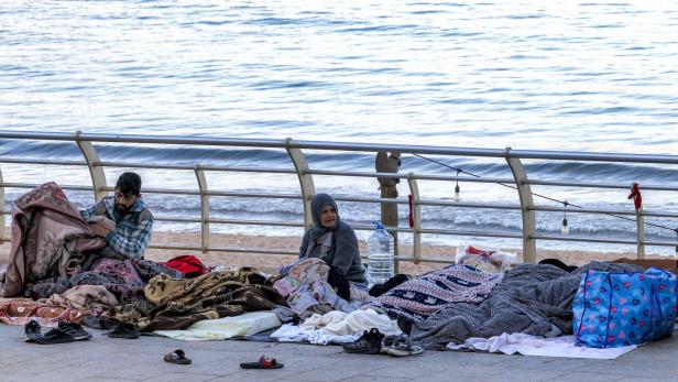 Menschen in Beirut auf der Flucht, 10. März 2026.