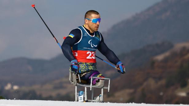 Pavlo Bal auf der Loipe in Tesero