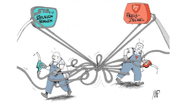 Konkurrenzkampf an der Verzapfsäule