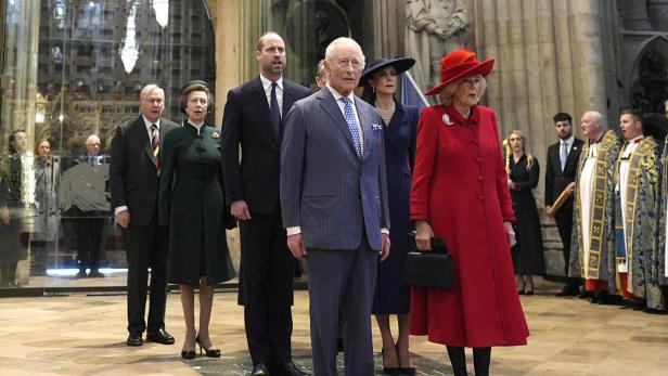 Royal Family in der Westminster Abbey