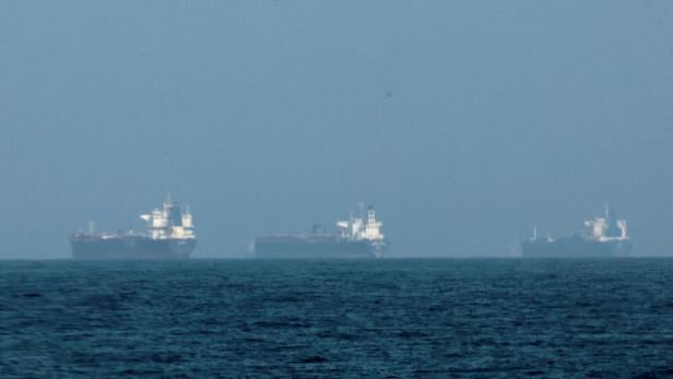 FILE PHOTO: Tankers are seen off the coast of Fujairah amid the U.S.-Israel conflict with Iran