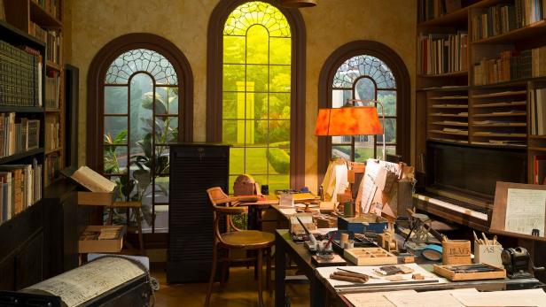 Arbeitszimmer von Arnold Schönberg in Los Angeles