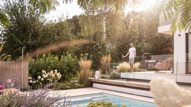 Vielfältig: Ein Garten von Baumgarten („Begründer“) gestaltet.