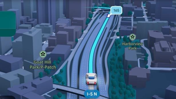 Google Maps neue Navgation Screenshot