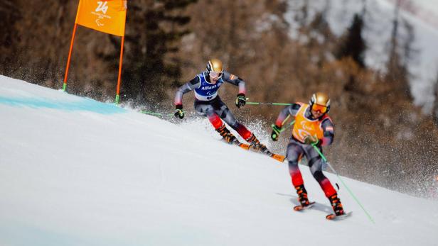 Johannes Aigner mit Guide Nico Haberl.