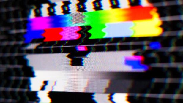 Test pattern on the glitch screen.