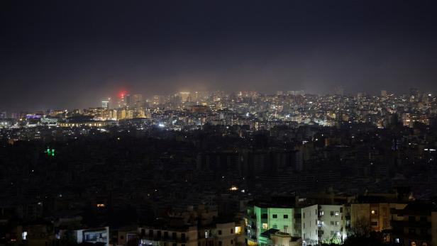 Beirut and its southern suburbs during a rainstorm
