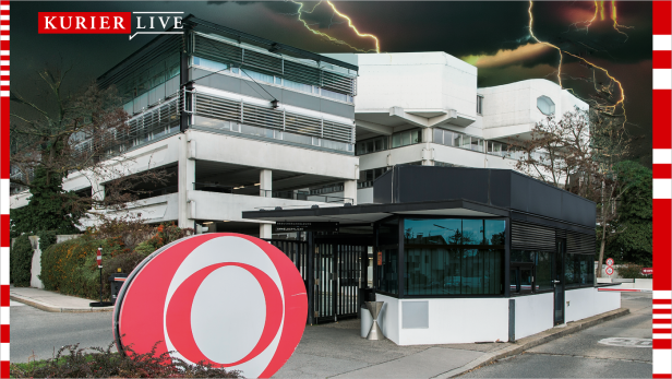 Bildbearbeitung: Gewitterwolken über dem ORF-Gebäude