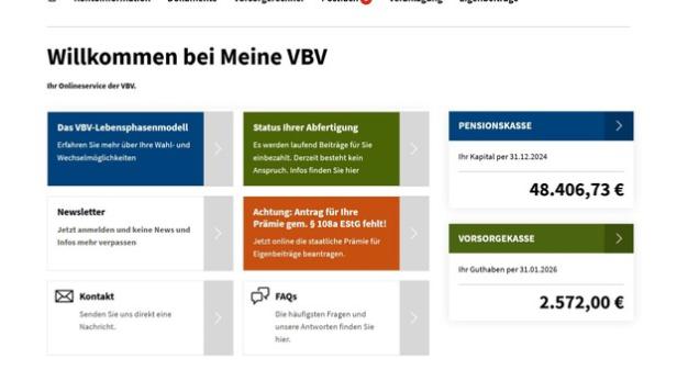 1,5 Millionen Menschen nutzen „Meine VBV“