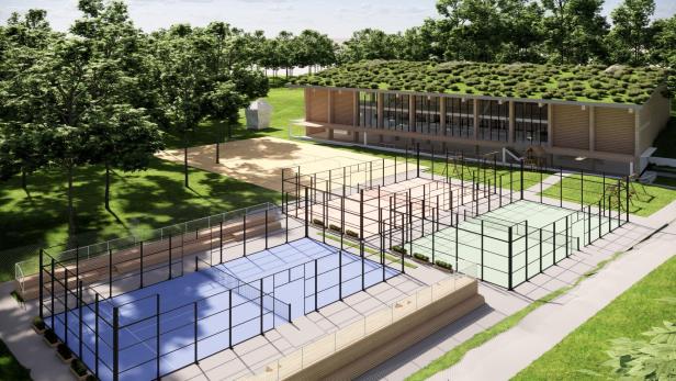 Padel Plätze im Aubad Tulln