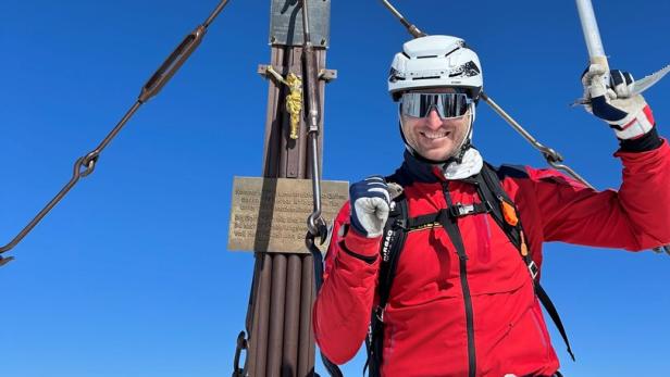 Gipfelsieg: Marc Digruber am Großglockner. Der Ex-Weltcupläufer ist nun Polizei-Hochalpinist.