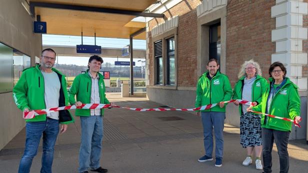 Grüne am Bahnhof Hollabrunn
