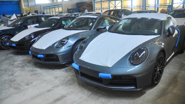 Grande Florida Palermo, a vessel operated by Grimaldi Lines diverted to the Port of Lamu