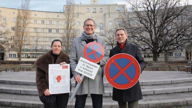 Bezirksvorsteher Papai und sein Stellvertreter Fischer