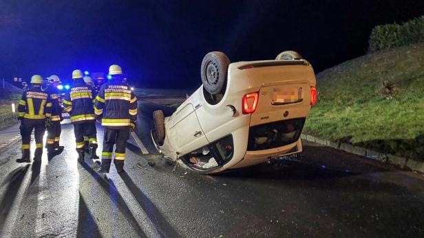 Auto überschlug sich