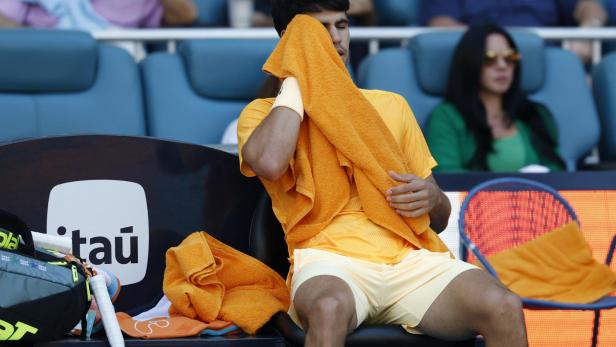 Carlos Alcaraz musste beim Turnier in Miami schon vorzeitig abreisen