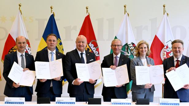 LANDESHAUPTLEUTEKONFERENZ IN LEOGANG/ LUDWIG, HASLAUER, BABLER, MEINL-REISINGER, STOCKER, PRESSL