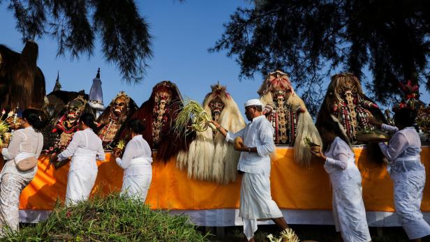 Melasti ceremony in Bali