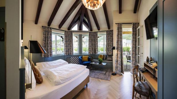 Ein Zimmer im Hotel Goldenen Ochs