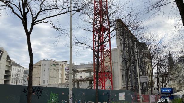 Baustelle auf der Mariahilfer Straße