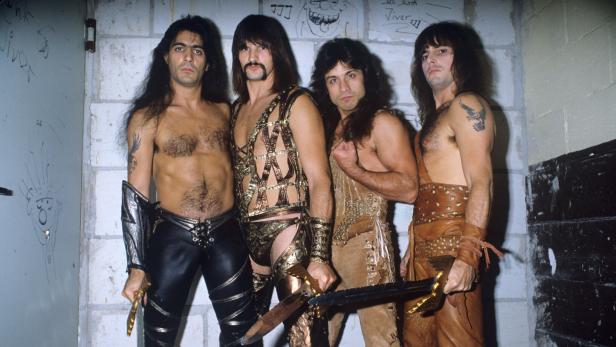 Manowar (v.l. Joey DeMaio, Scott Columbus, Eric Adams, Ross Friedman)