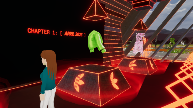 Avatar in der Decentraland-Filiale von Adidas. 