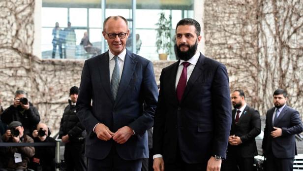 Merz empfängt al-Sharaa in Berlin.