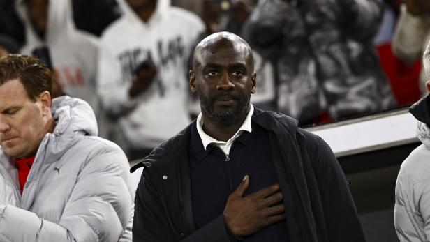 Letztes Spiel als Teamchef: Otto Addo vor dem 1:2 gegen Deutschland.