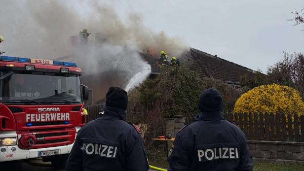 Das Feuer zerstörte das Einfamilienhaus in Lanzenkirchen.