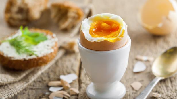 Perfect soft boiled egg for breakfast