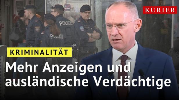 Kriminalität in Österreich: Mehr Anzeigen und ausländische Verdächtige