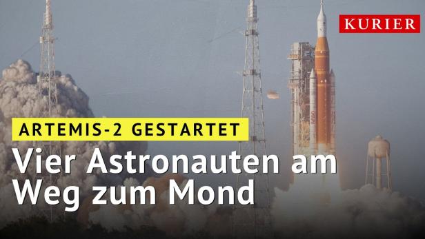 Mond-Mission: Artemis-2 mit vier Astronauten gestartet